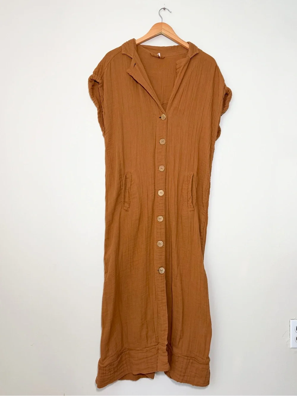Free People Soakin Up Summer Trench Midi Dress